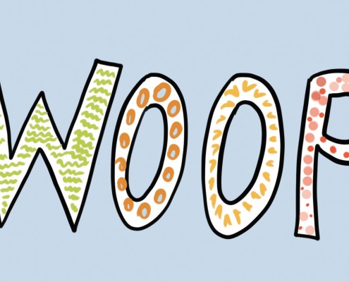 Die WOOP-Methode als Buchstaben dargestellt