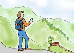 Mit allen Sinnen die Landschaft und die Aussicht in sich aufnehmen