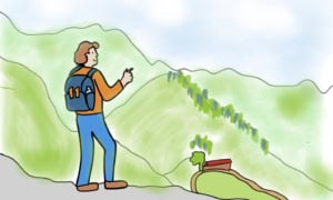 Mit allen Sinnen die Landschaft und die Aussicht in sich aufnehmen