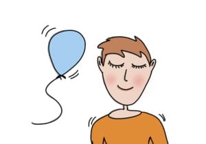 Mini-Auszeit im Alltag - Augen schließen, Ausatmen und Schultern entspannen