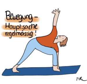 Eine Frau, die Yoga macht
